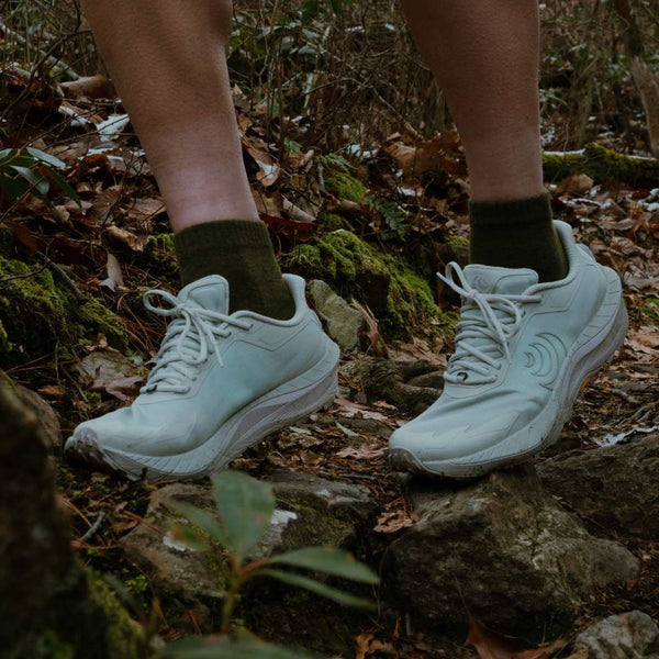 Olive drab merino toe socks